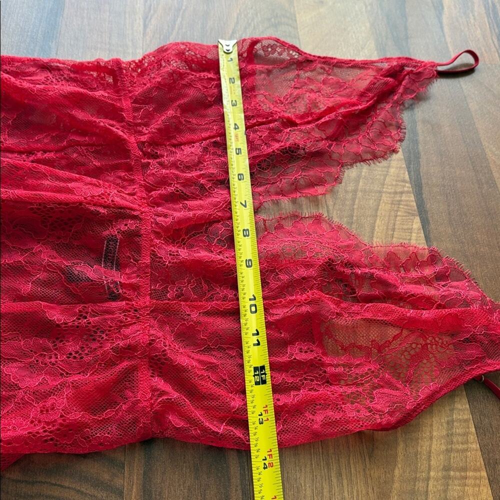 Victoria's Secret Woman’s Size S Red Lace Chemise - Picture 13 of 16
